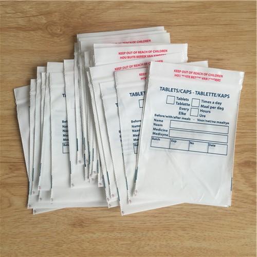 LDPE zipper reclosable medical disposables bag A1
